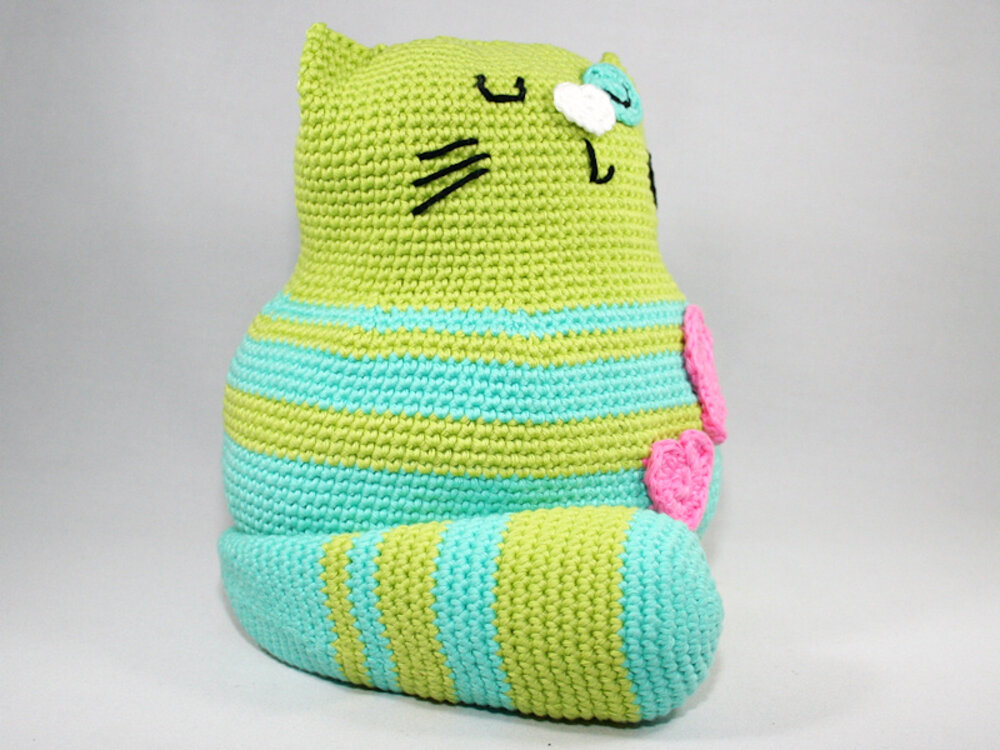 Cat Doorstop Crochet Pattern