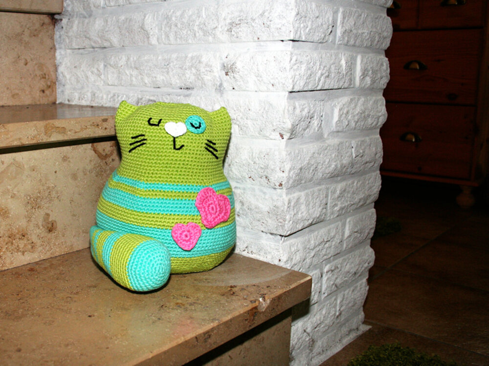 Cat Doorstop Crochet Pattern