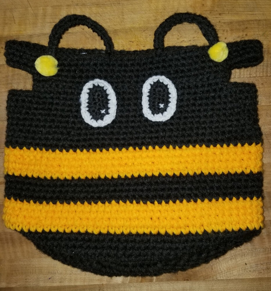 Bumble Bee Storage Basket 10" x 11"