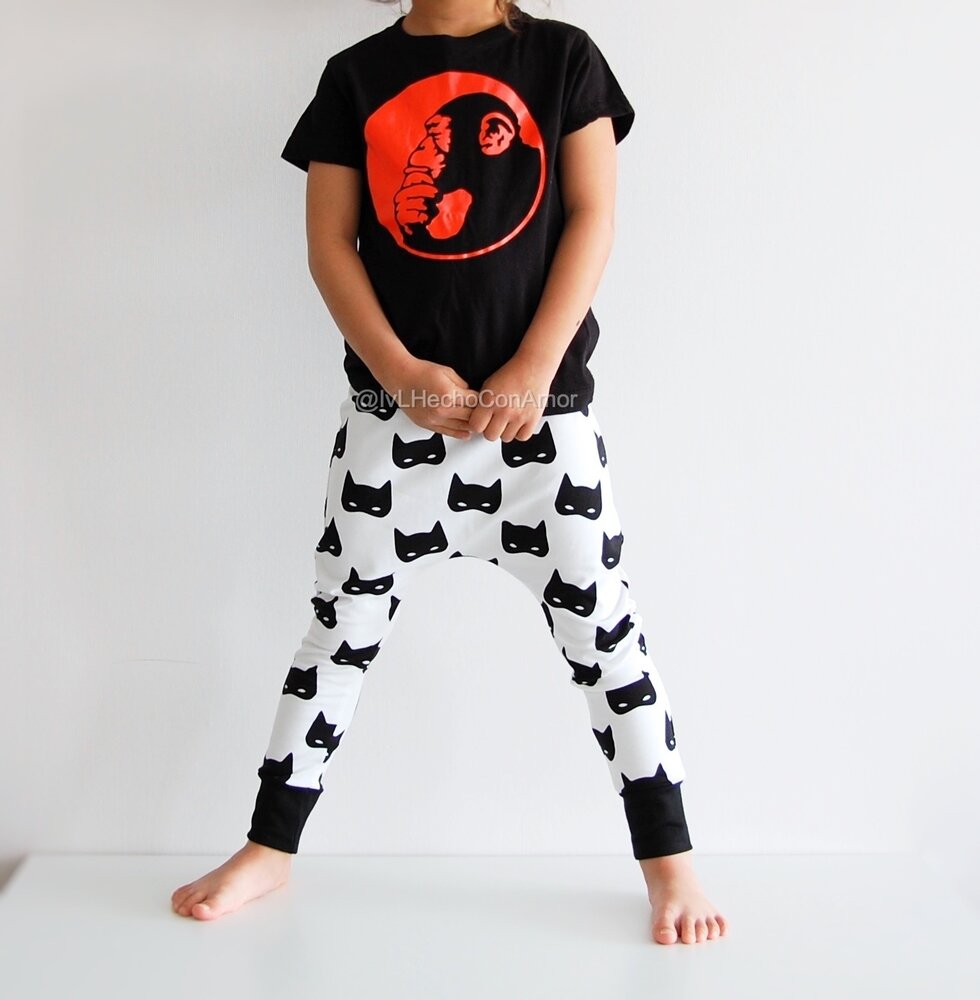 Boys and girls harem sweat pants sewing pattern