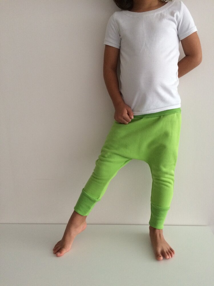 Boys and girls harem sweat pants sewing pattern