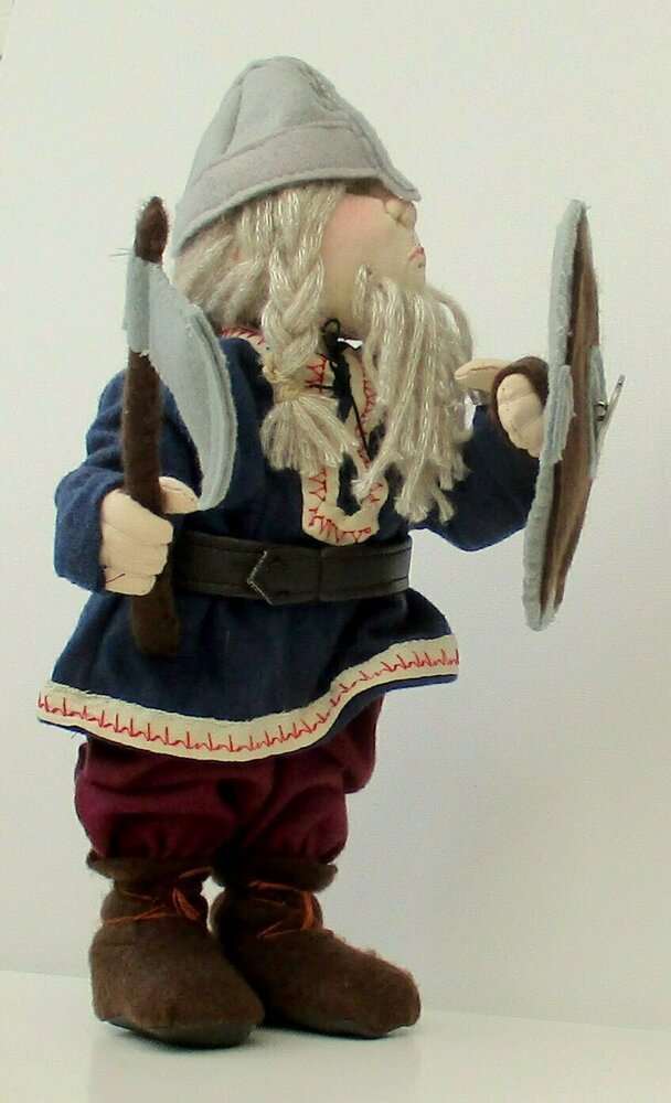 Viking cloth doll sewing pattern PDF soft toy doll
