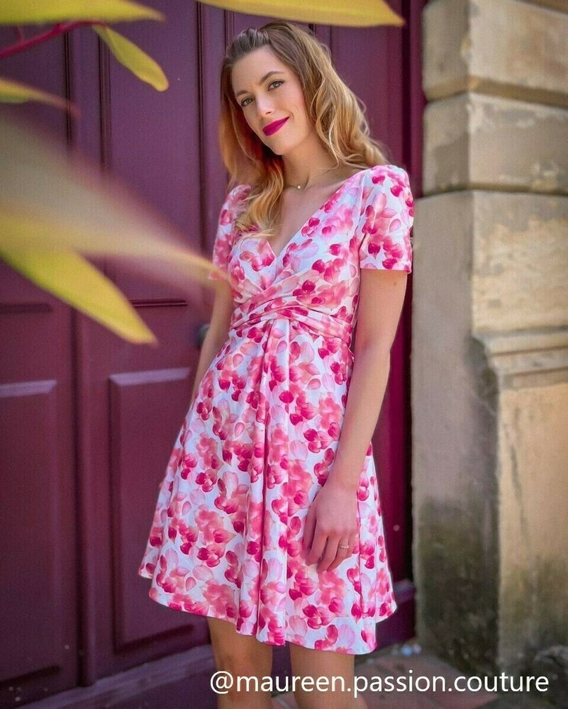 Robe femme "Azureen" patron PDF du 32 au 60