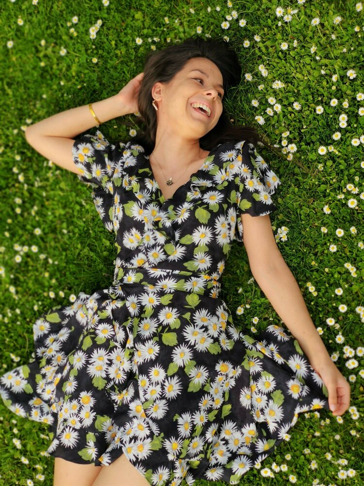 Xipe Totec PDF Pattern Wrap Dress Top and Skirt w. Ruffles