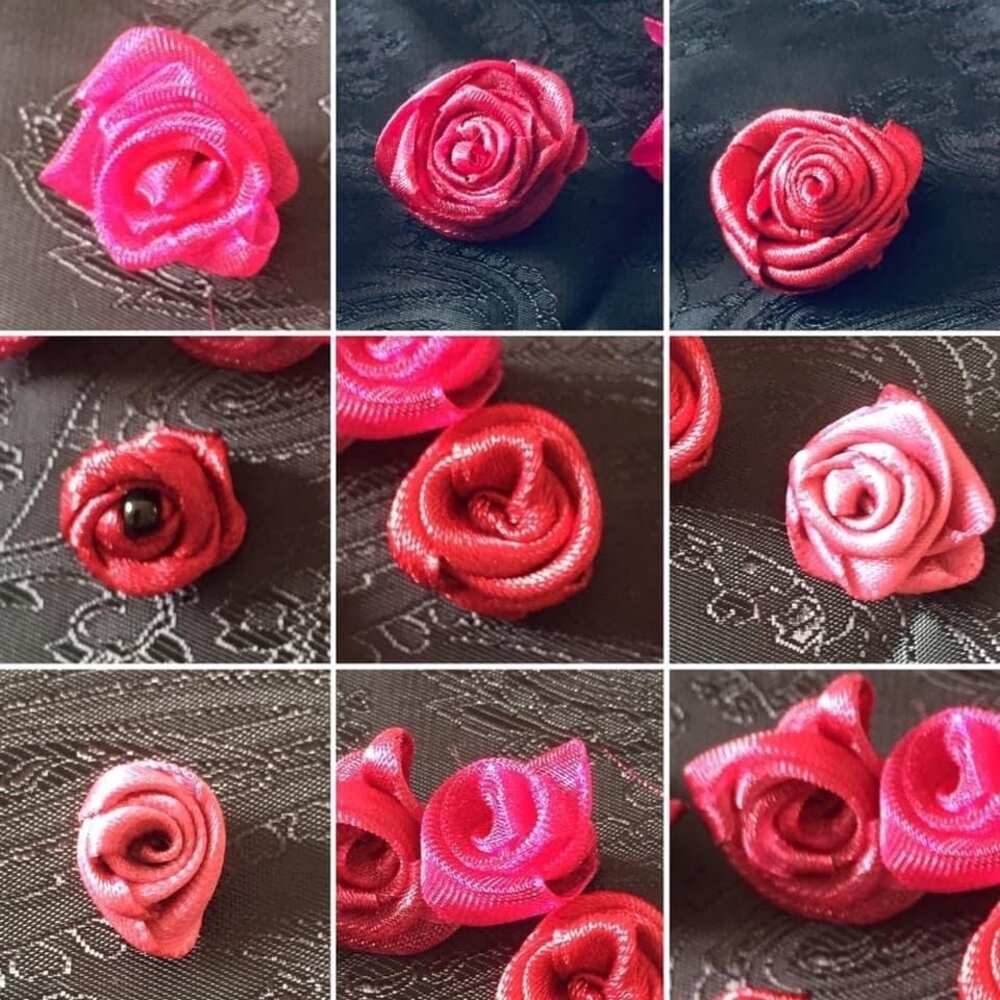 Ribbon roses How to make your own