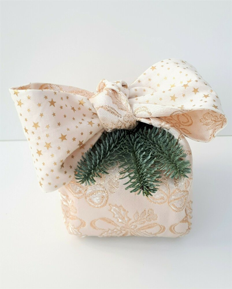 Creative gift wrapping with fabric