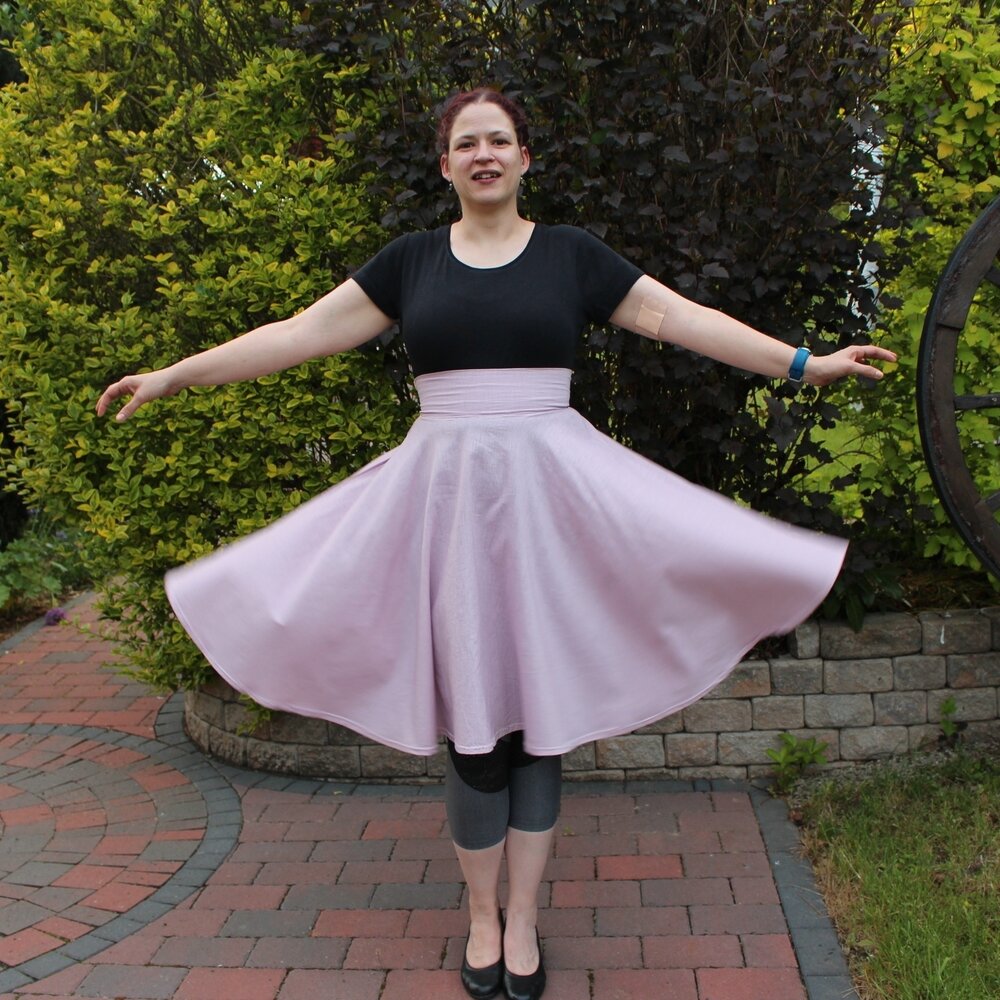 Amara circle skirt EASY sewing pattern