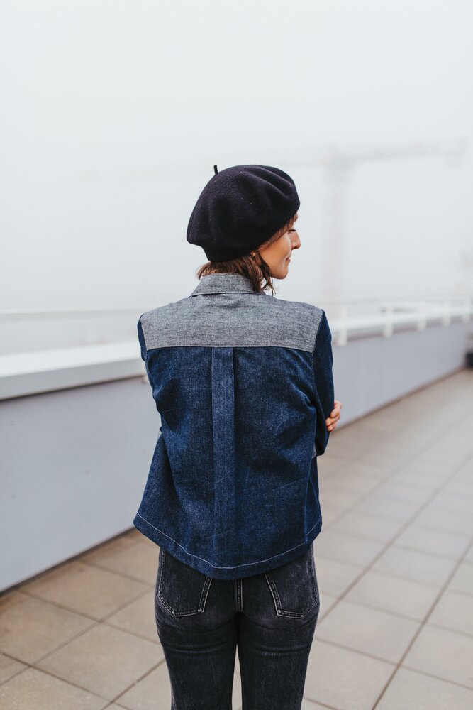 Jacket PDF Sewing Pattern, Denim Jacket Sewing Pattern