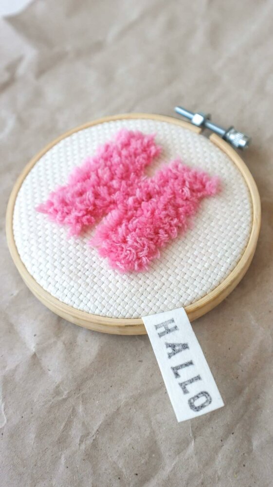 Punch Needle Anleitung Buchstaben A Z