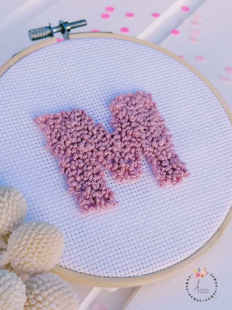 Punch Needle Anleitung Buchstaben A Z