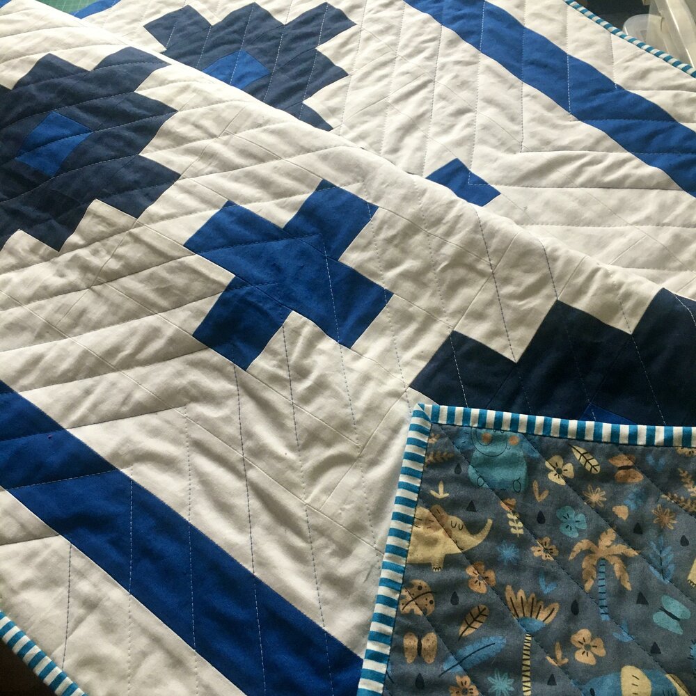 Plus Cloud Quilt beginner friendly modern quilt pattern