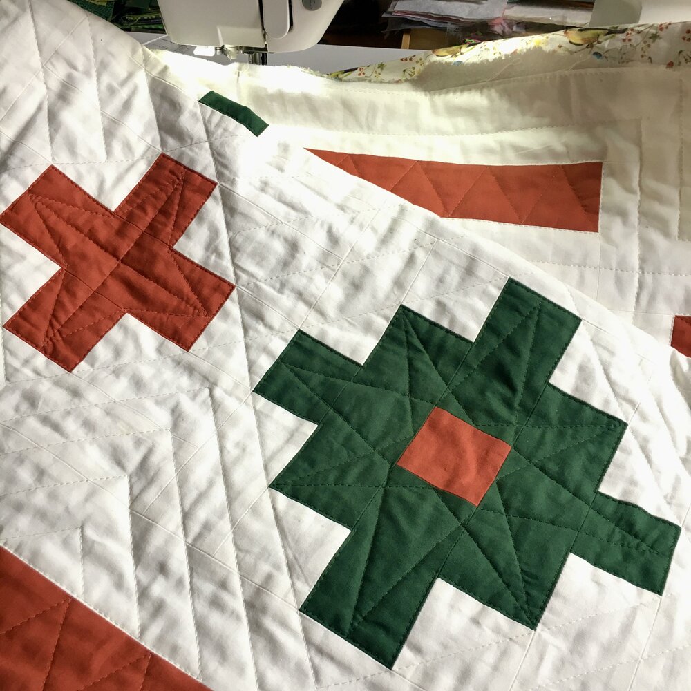 Plus Cloud Quilt beginner friendly modern quilt pattern