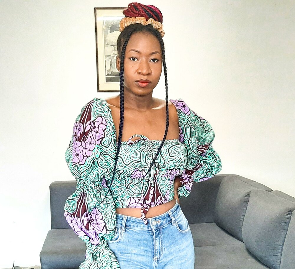 Milkmaid puff sleeves crop top sewing PDF pattern