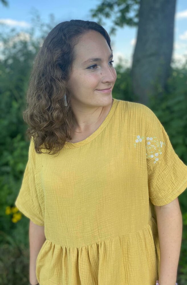 Willow Oversize Gathered Dress With Sleeves