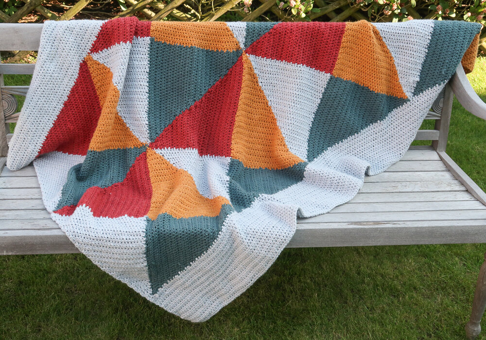 Chunky crochet blanket pattern Kaleidoscope Blanket
