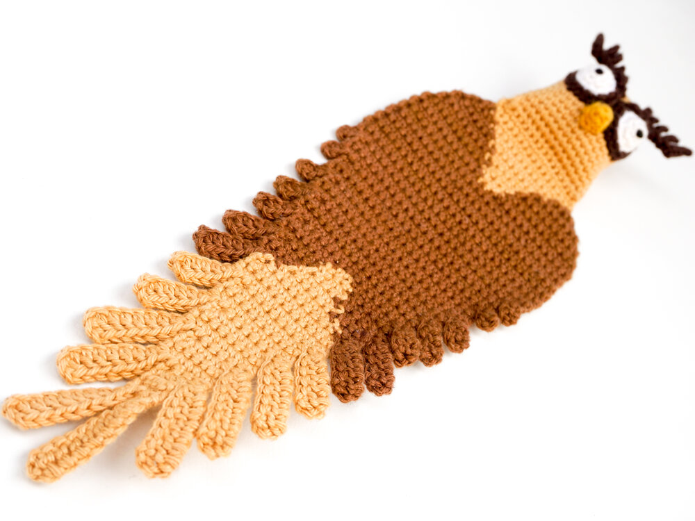 PDF Crochet Pattern Owl Bookmark by Supergurumi