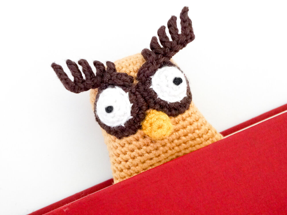 PDF Crochet Pattern Owl Bookmark by Supergurumi