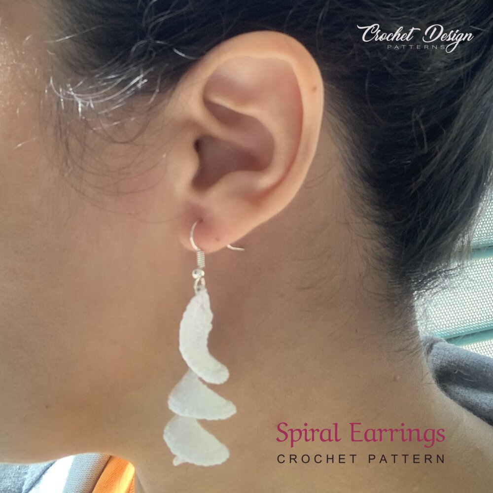 Spiral Earrings Crochet Earrings Pattern