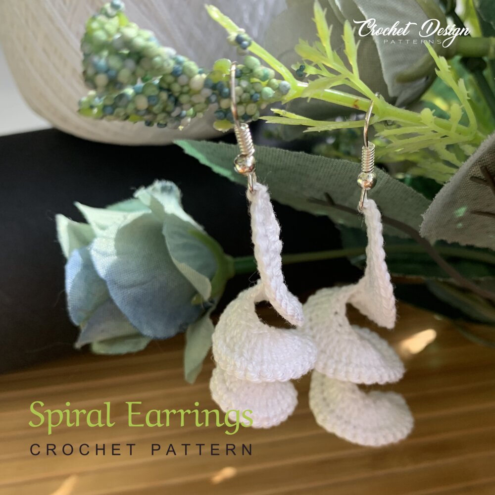 Spiral Earrings Crochet Earrings Pattern
