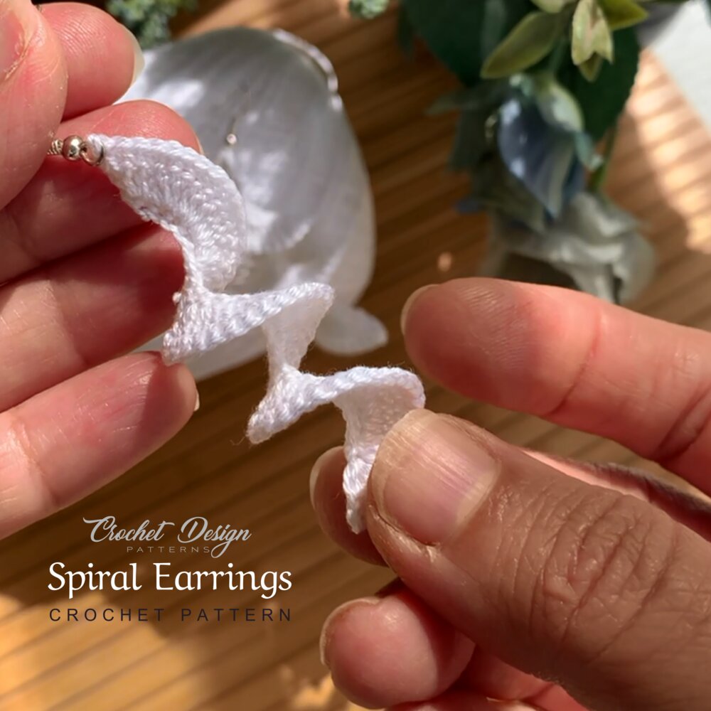 Spiral Earrings Crochet Earrings Pattern