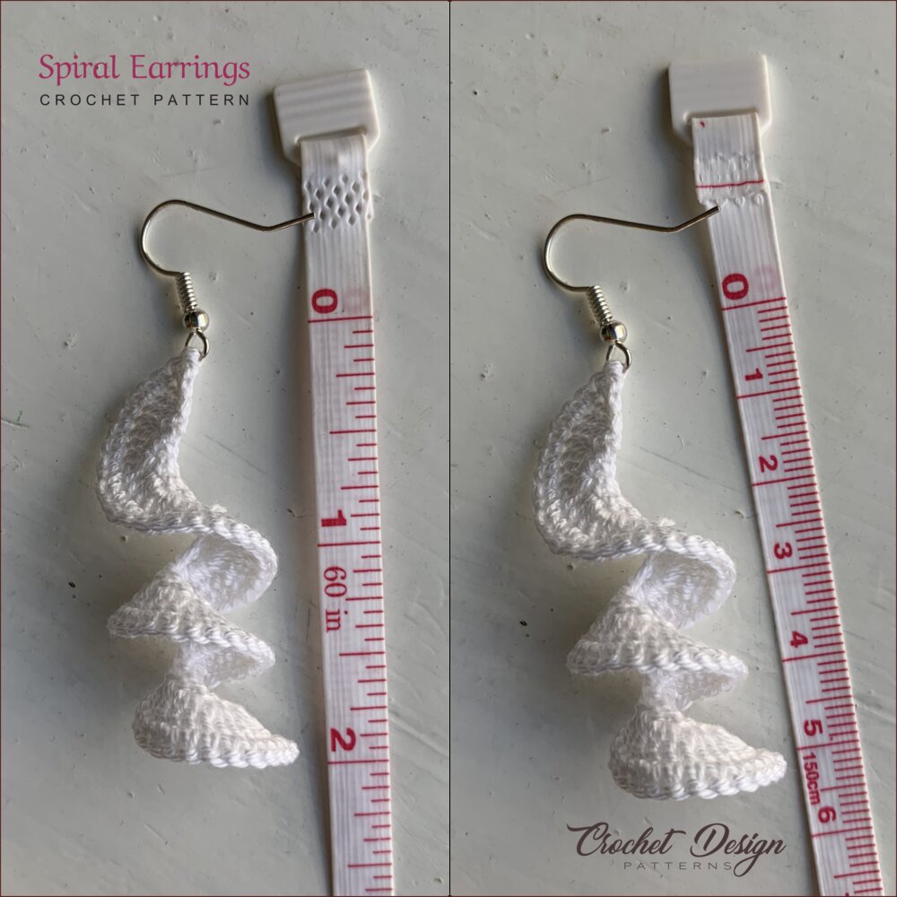 Spiral Earrings Crochet Earrings Pattern