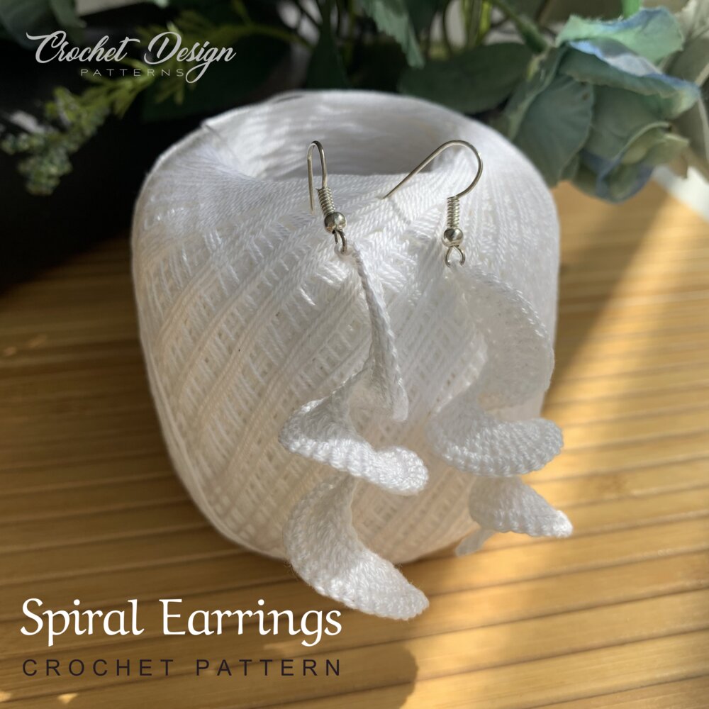 Spiral Earrings Crochet Earrings Pattern