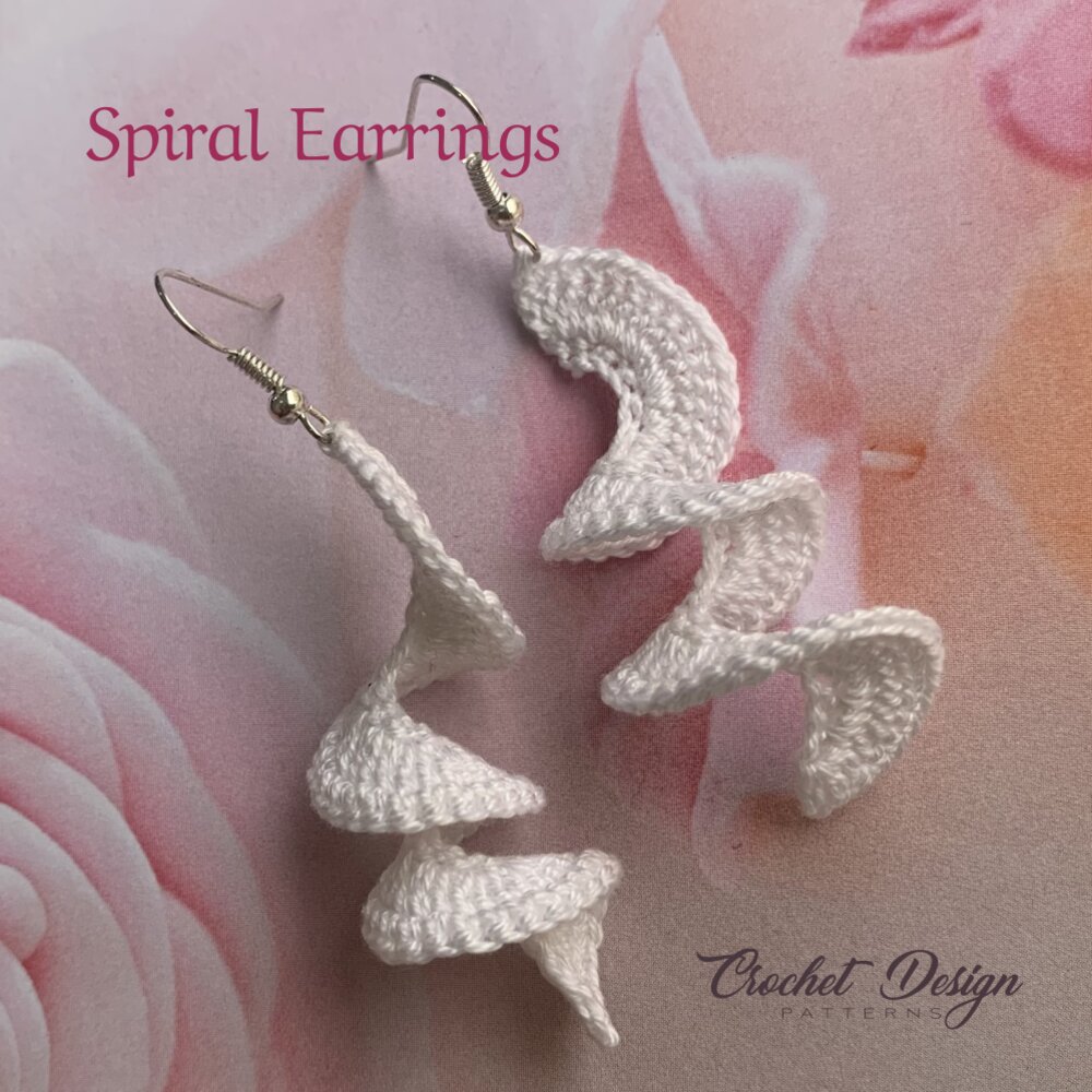Spiral Earrings Crochet Earrings Pattern