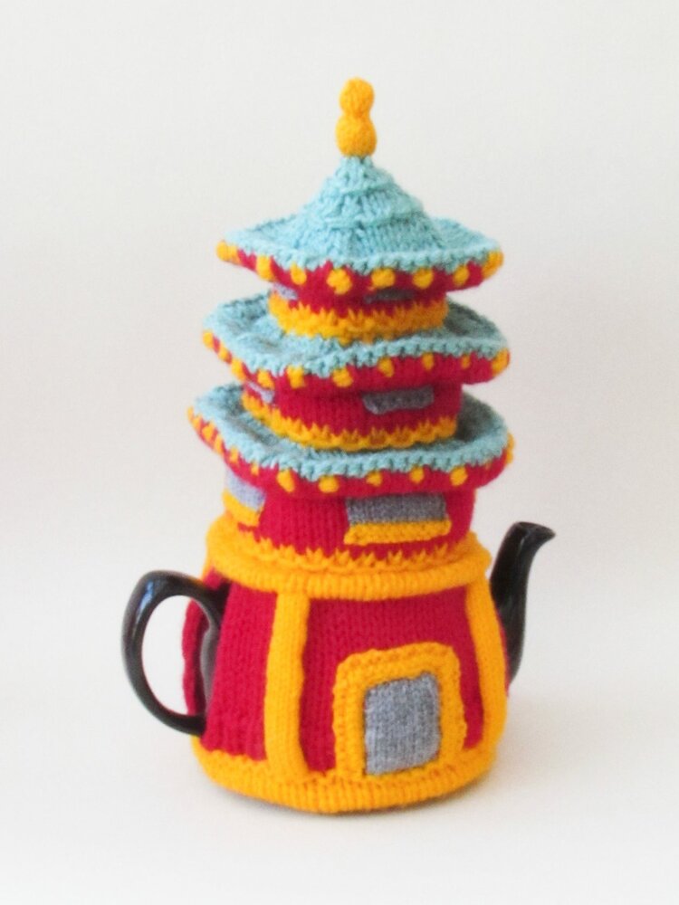 TeaCosyFolk's Japanese Pagoda Tea Cosy Knitting Pattern
