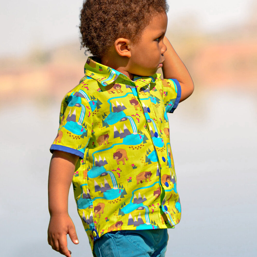 Boys Shirt PDF Pattern Birthday Shirt Childrens Button up