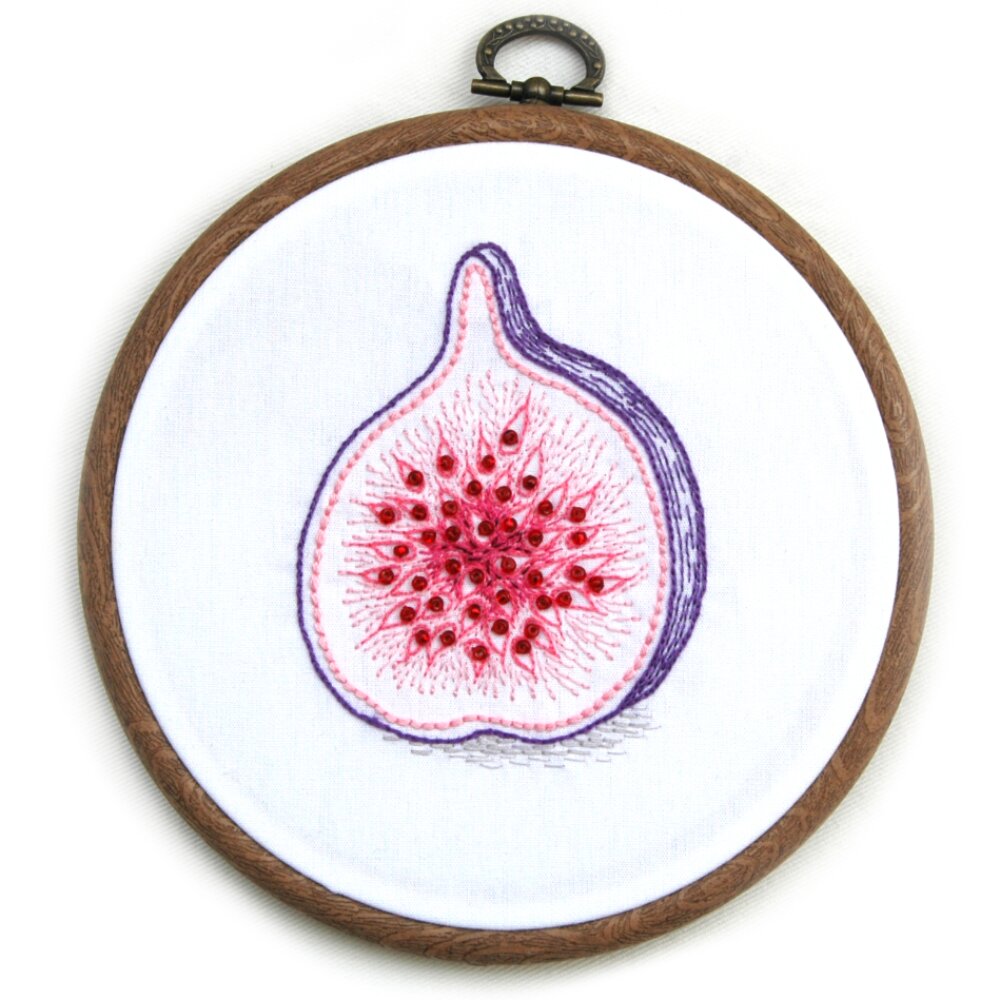 Embroidery Pattern Fig Fruit Advanced
