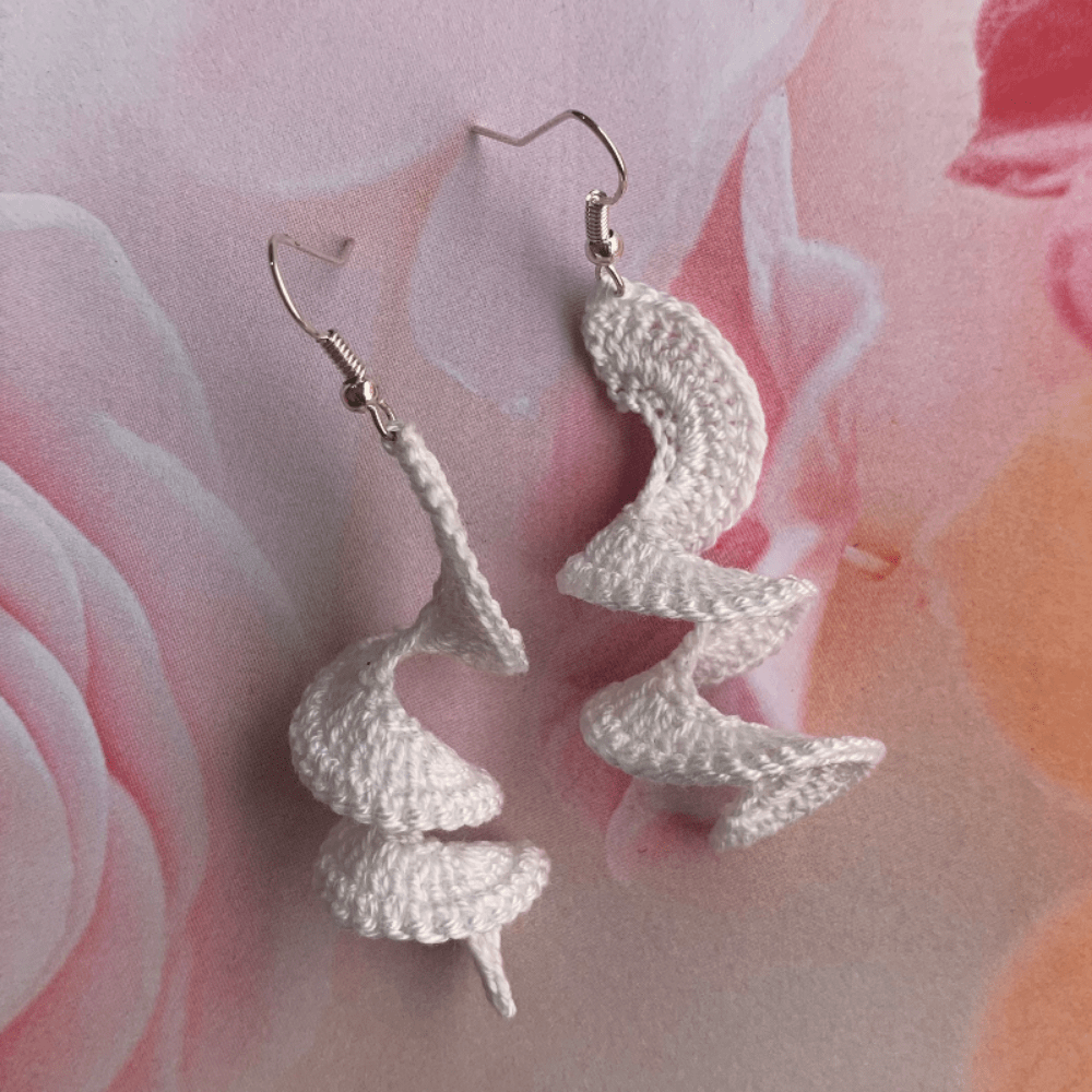 Spiral Earrings Crochet Earrings Pattern