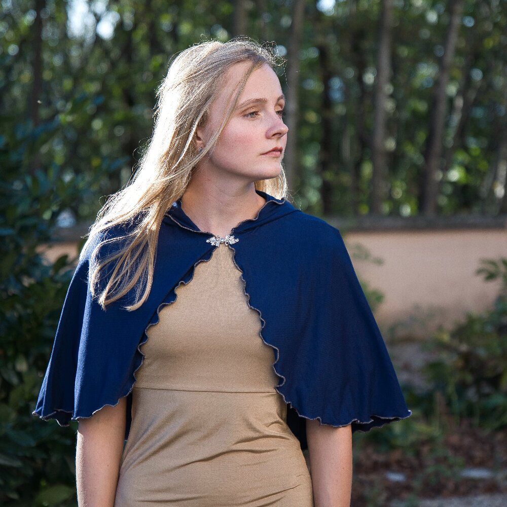 Hooded Capelet with Ruffles onesizefitsmost