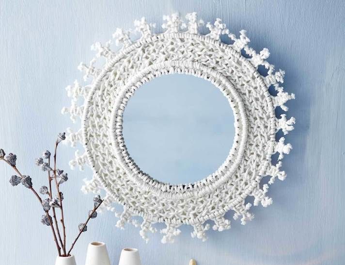 Spiegel mit maritimem Flair Knüpfanleitung