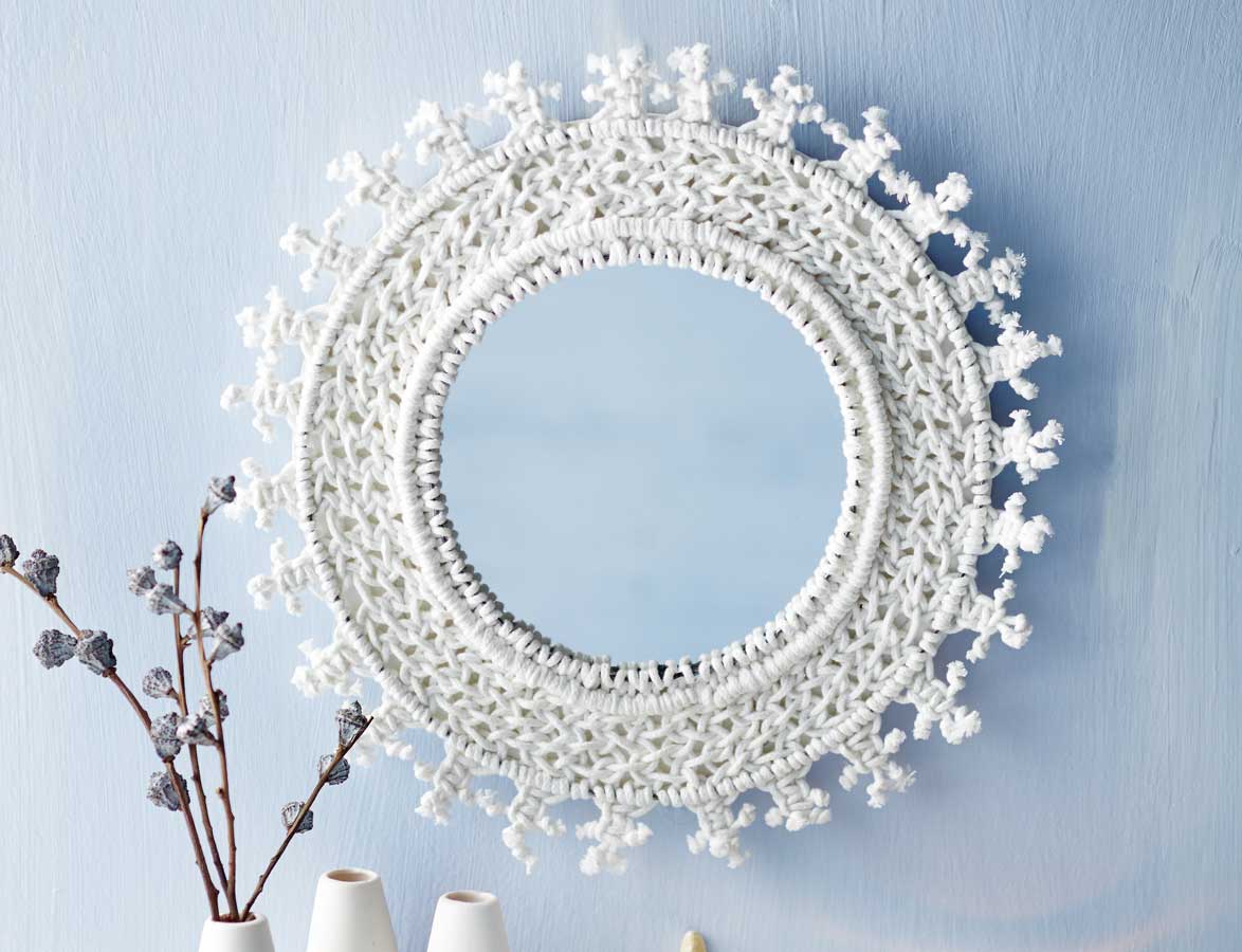 Spiegel mit maritimem Flair Knüpfanleitung