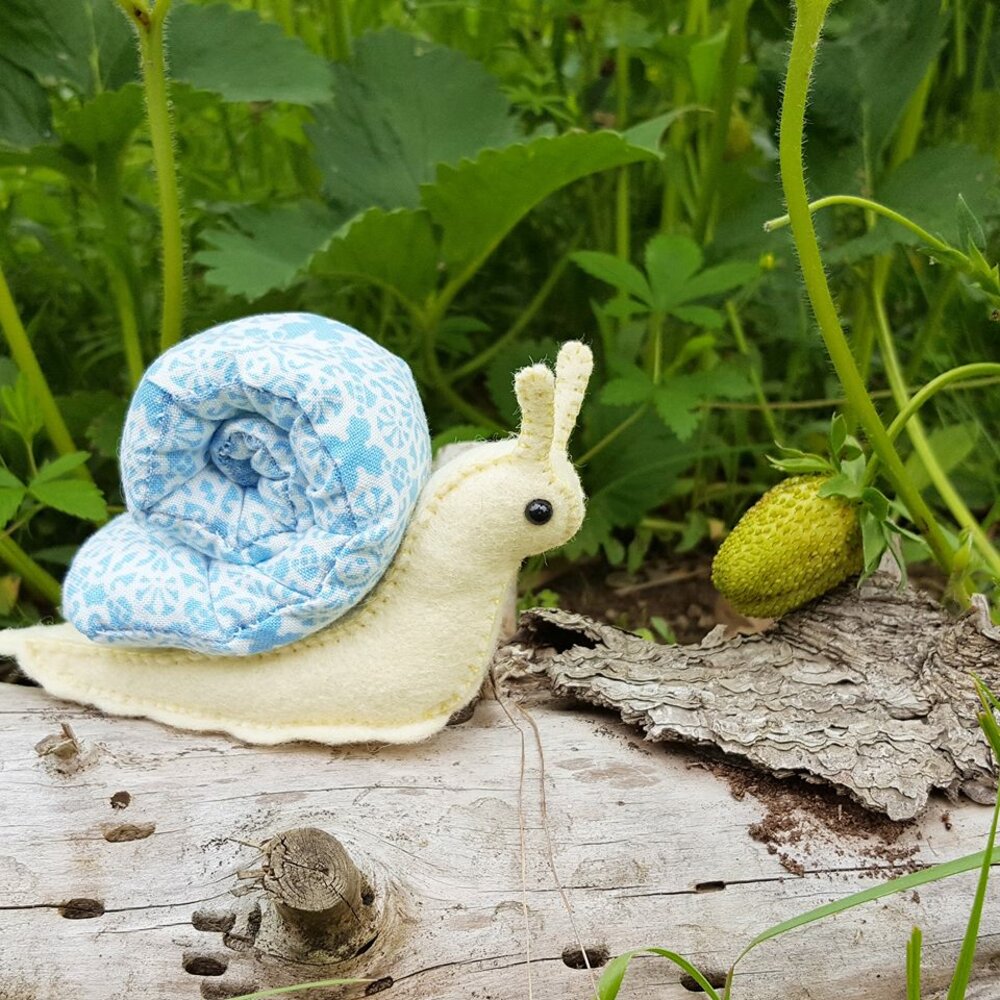 Woodland Snail Stuffed Animal Pattern
