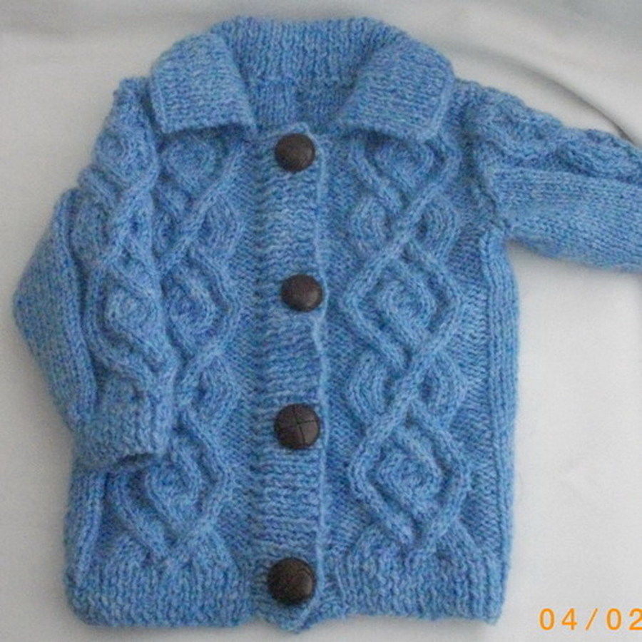 Baby or toddler coat jacket knitting pattern
