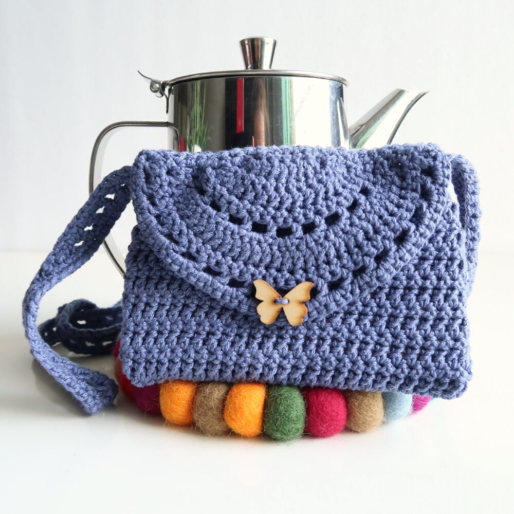 Easy crochet purse pattern boho crochet bag pattern