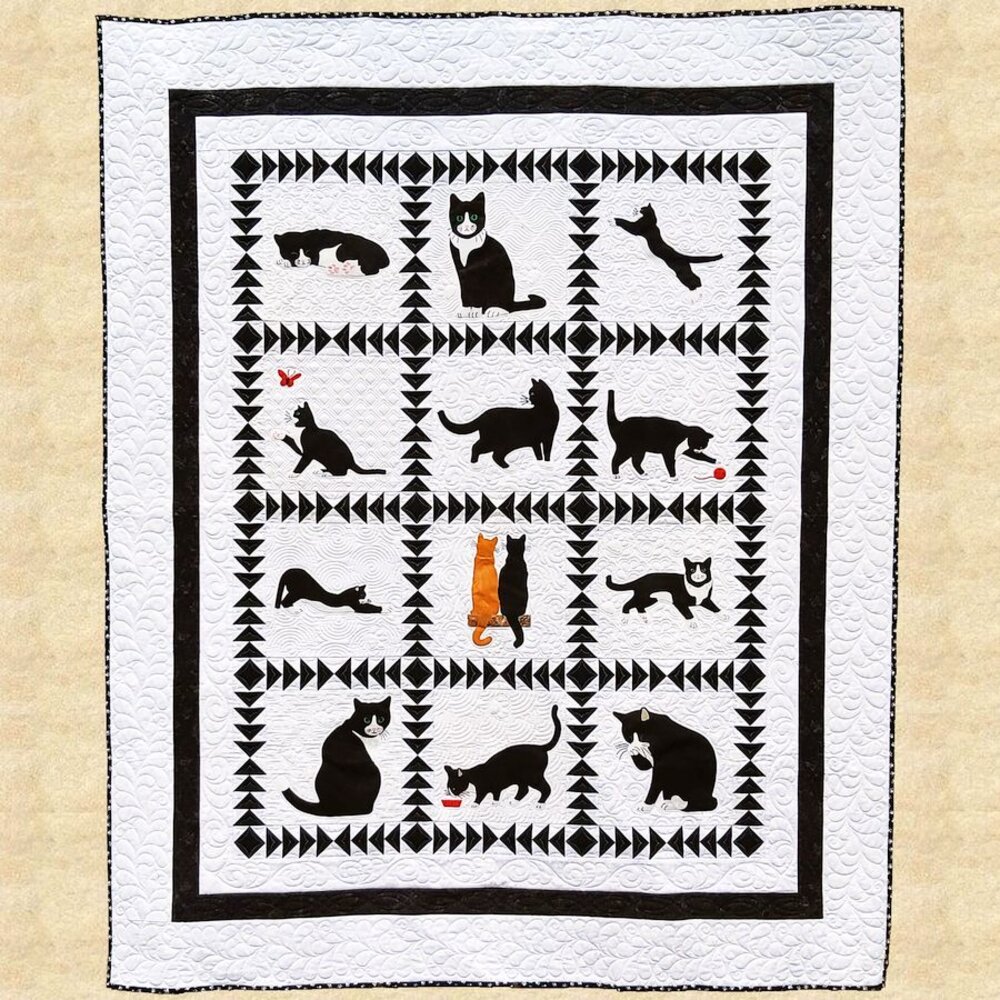 Tuxedo Cats Quilt Pattern