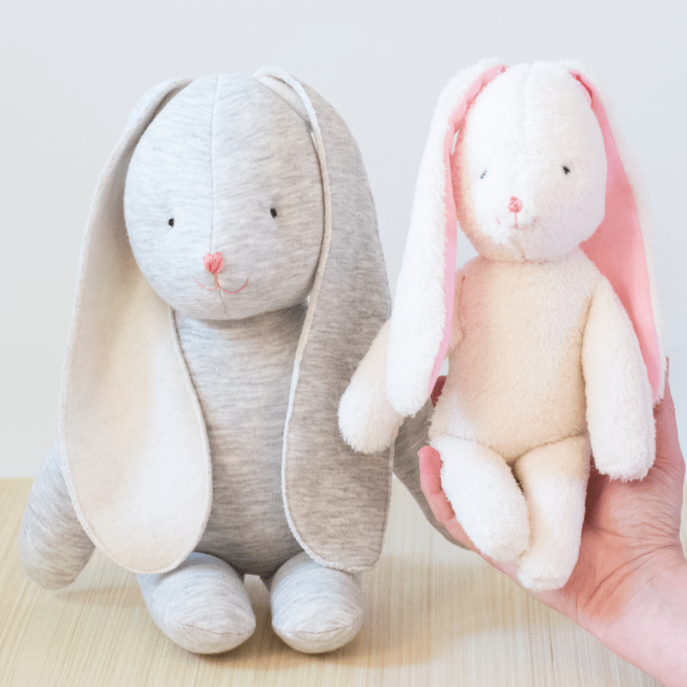 Bunny rabbit stuffed toy sewing pattern