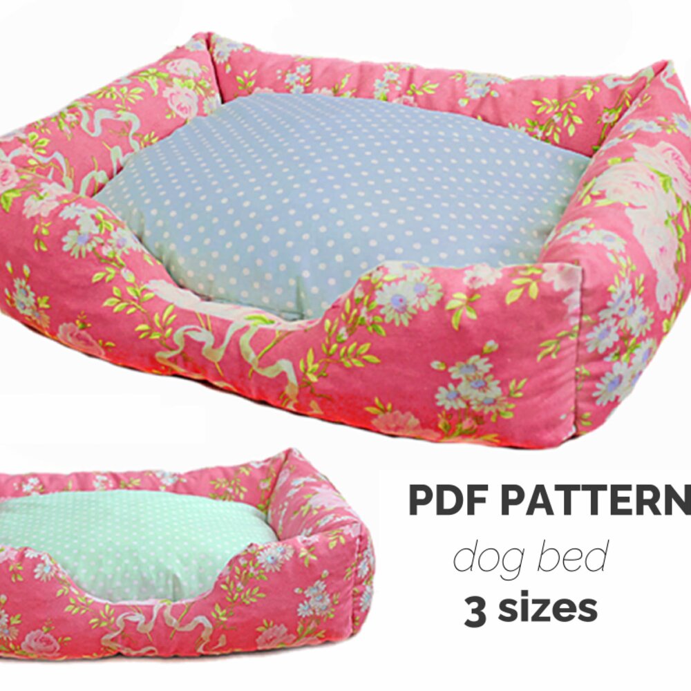 Dog Bed Sewing Pattern / small large / Sofa Pillow PDF