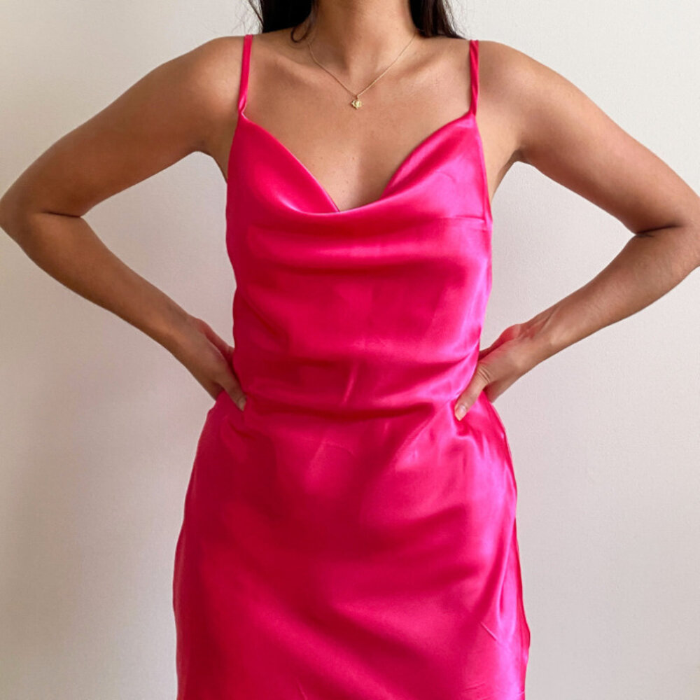 Jessica Slip Dress PDF Pattern Cowl Mini Dress