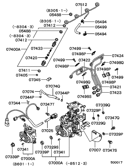 Fuel injection pump for 1983 - 1986 Mitsubishi PAJERO/MONTERO L043G