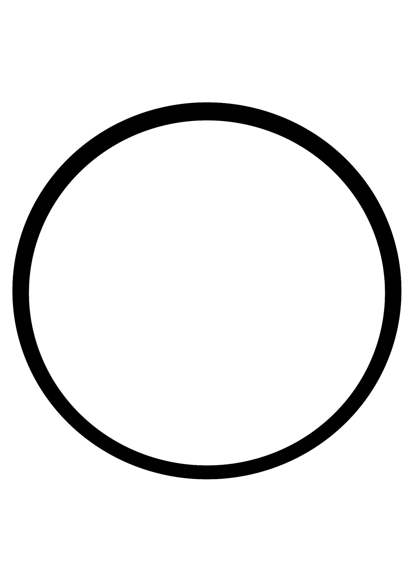 White Circle With Black Outline