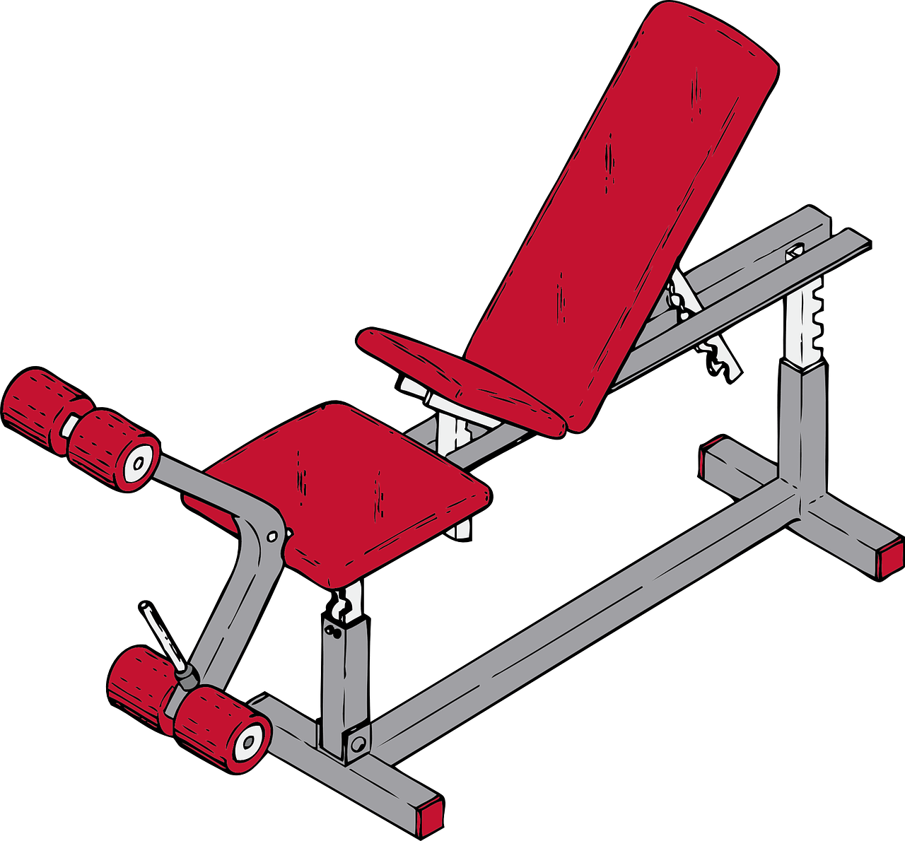Bench,red,gym,exercise,equipment free image from