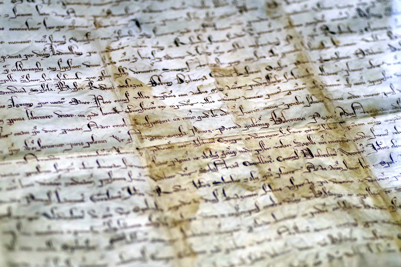 Document,parchment,the middle ages,princely,royal free image from