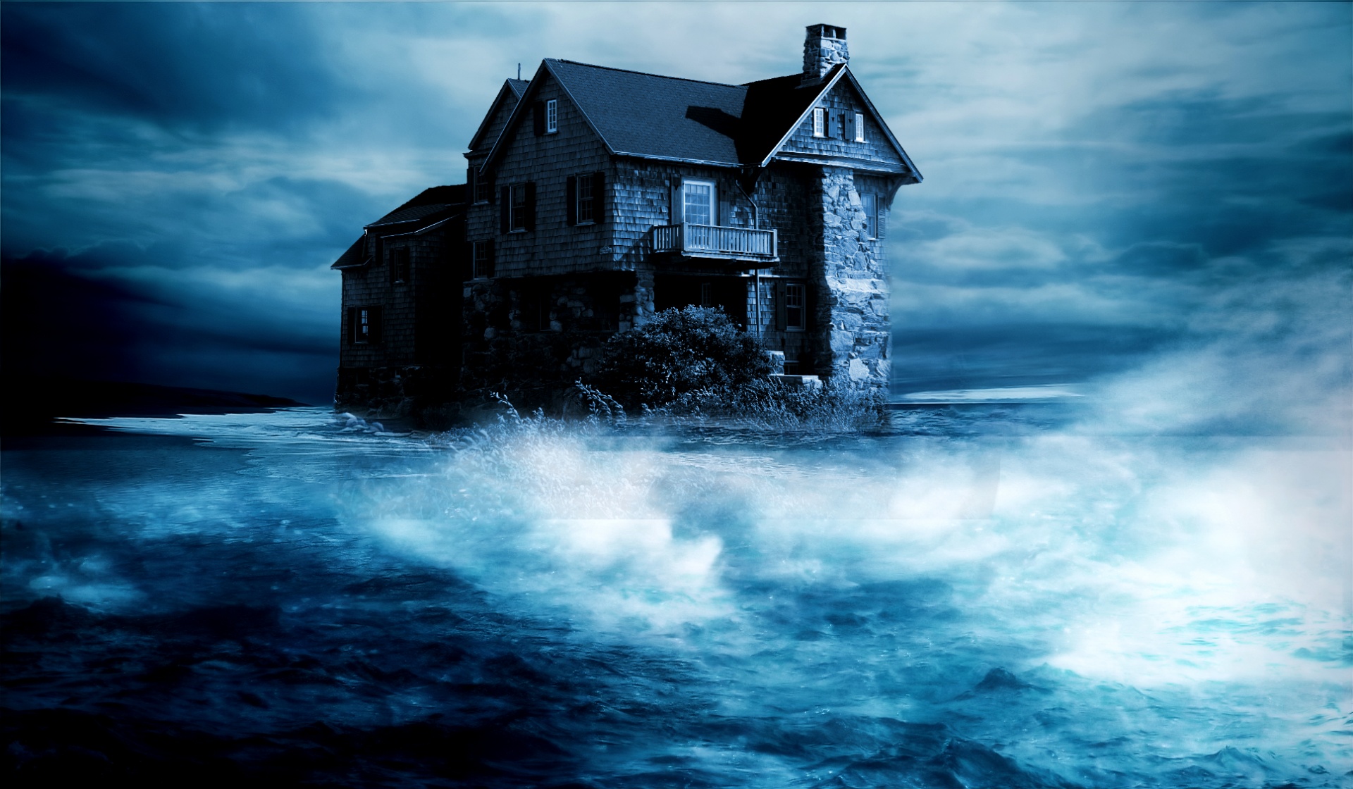 Storm house,house,storm,sea,weather free image from