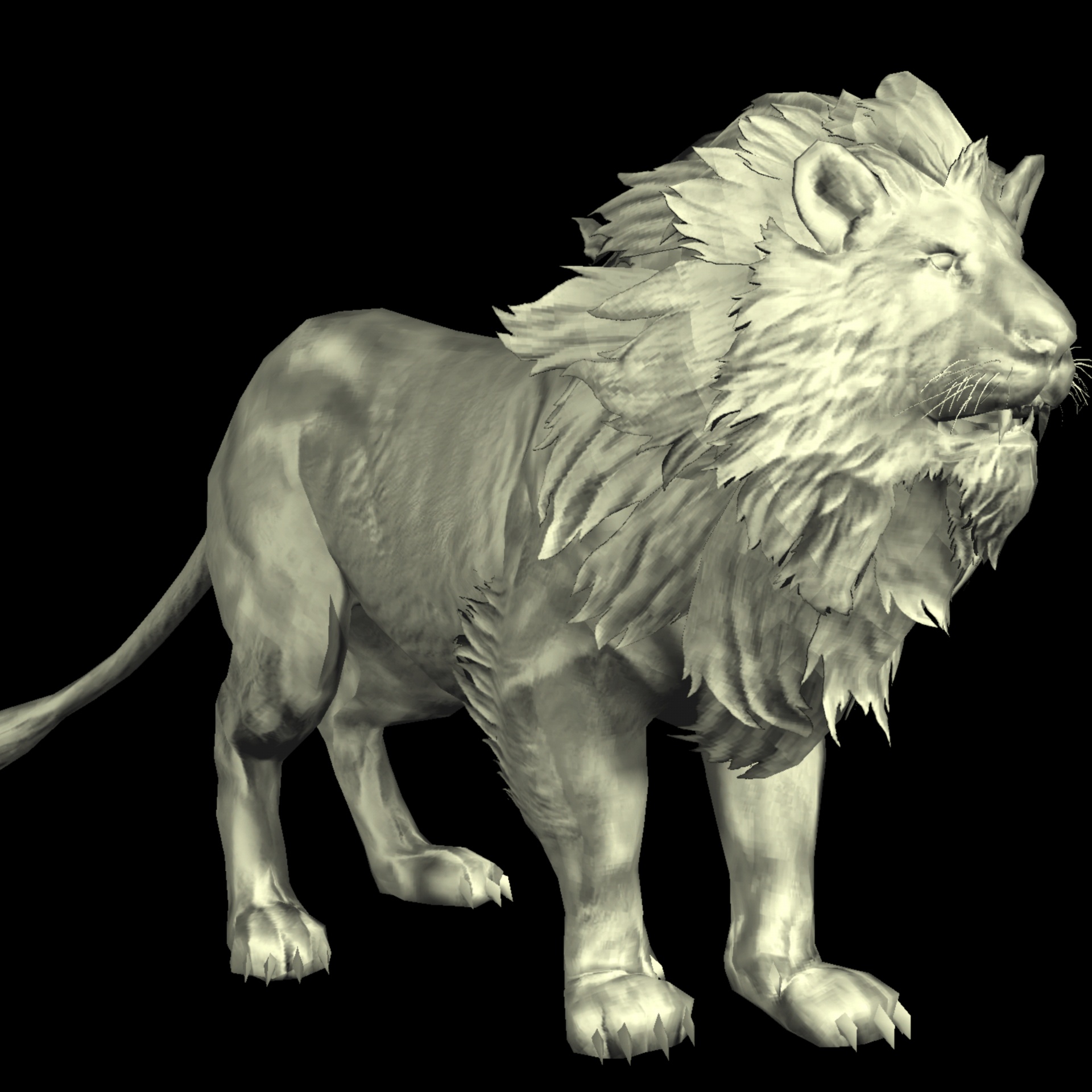 Download Free Photo Of Lion 3d Drawing Black Background From Needpix Com