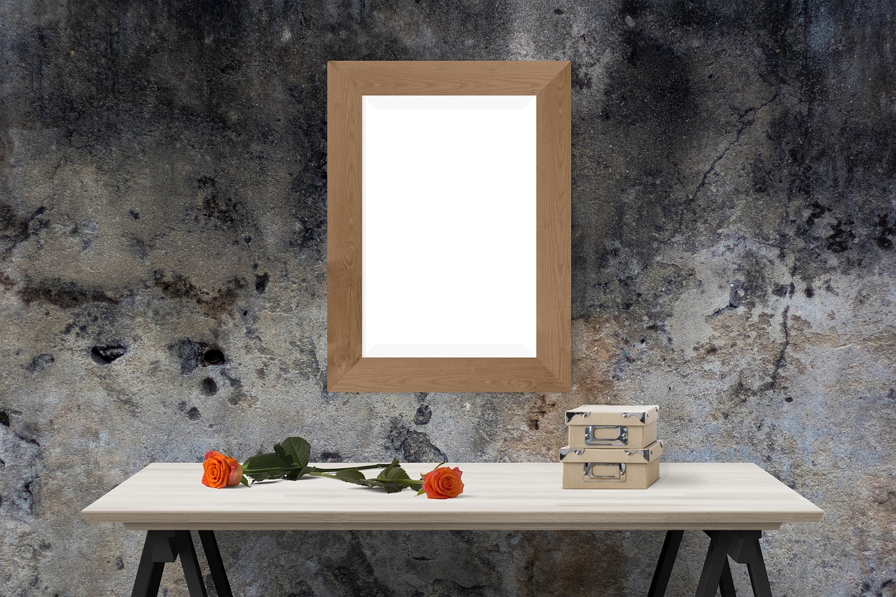 Poster, frame, wall, box, flower free image from