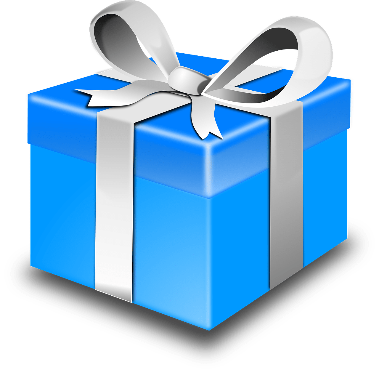Present,gift,blue,ribbon,bow free image from