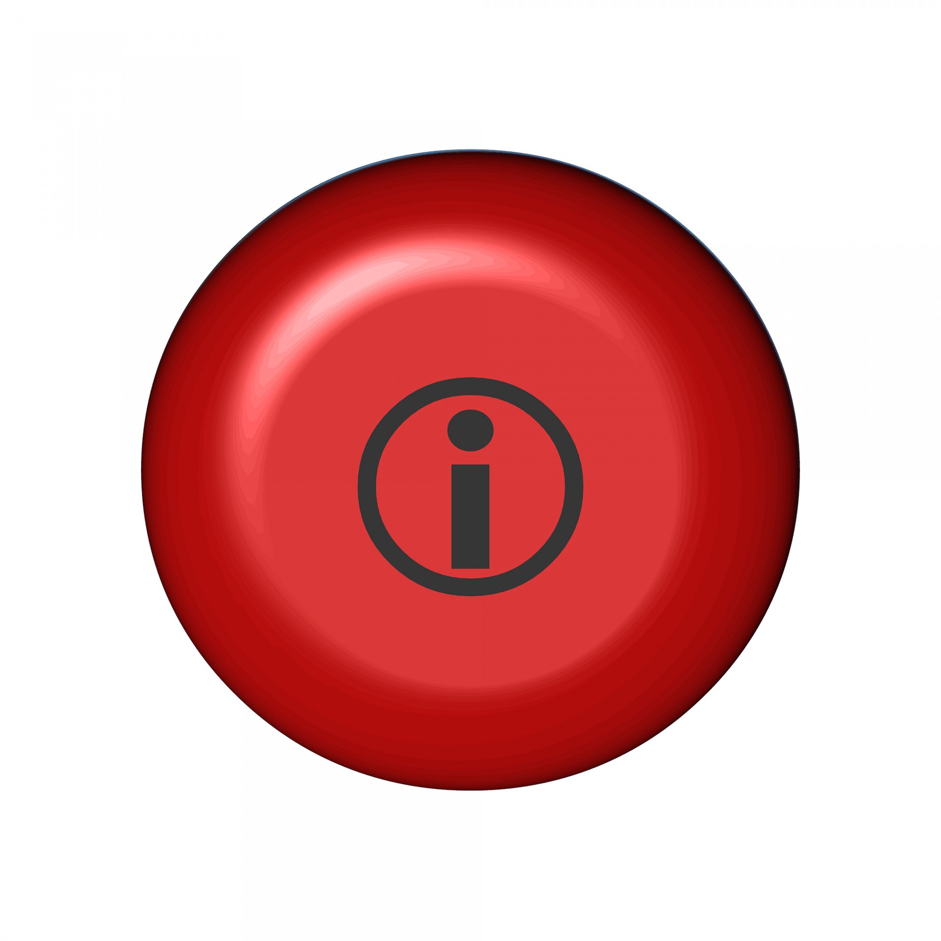 3d,red,button,black,info free image from